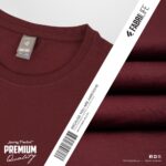 Mens Premium Blank T-shirt - Maroon - Image 2