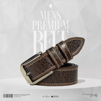 Mens Premium Leather Belt- Extravaganza